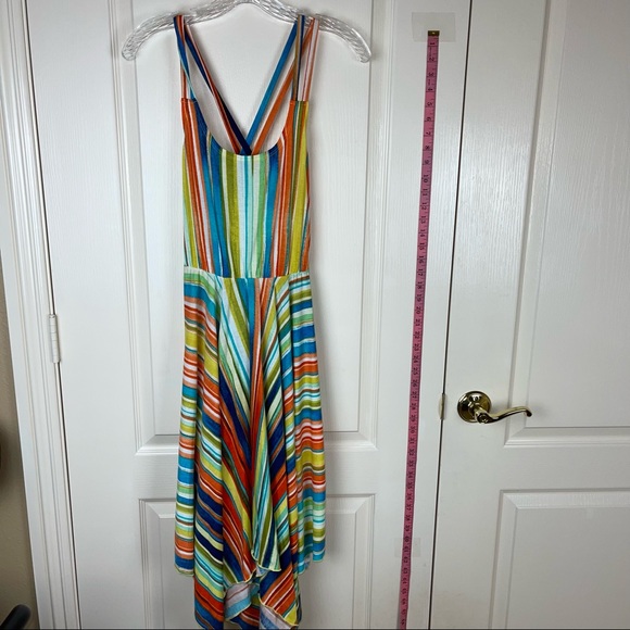 Multi colored stripe dress like new medium - Picture 1 of 11